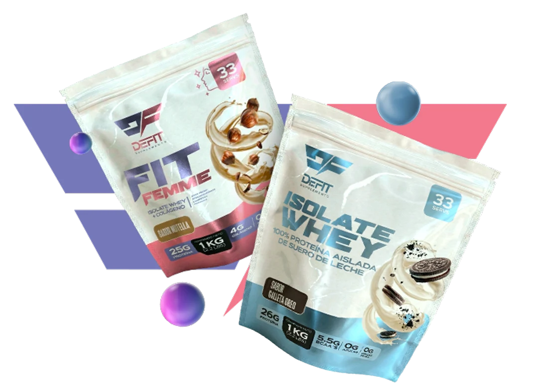 Fit Femme e Isolate Whey de DeFit